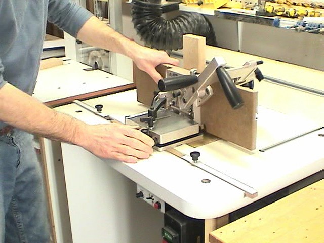 tenon jig used for mortising